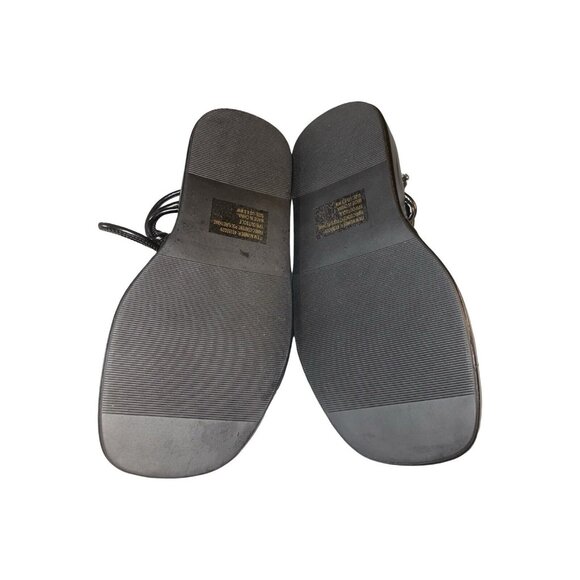 NWT Torrid Tie Ankle Strappy Flatform Sandals Black Size 8.5 Extra Wide Width - Picture 10 of 12